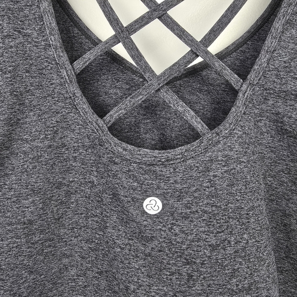 ZELLA Studio Lite Longline Sports Bra Gray Womens Plus Size XXL Gym Workout Yoga - Picture 5 of 12